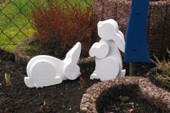 Endmontage und Aufstellung im Garten